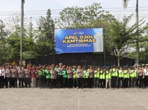Apel Ojol Kamtibmas di Polres Nganjuk Luncurkan Mobil Layanan Khusus