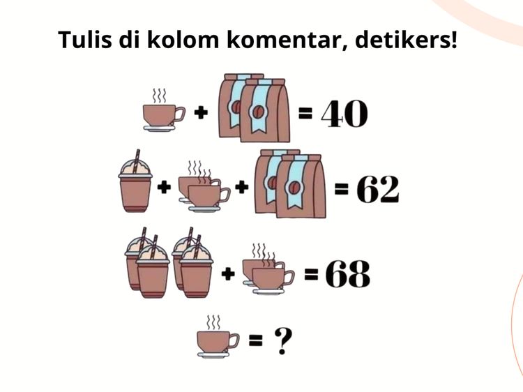 Katanya Jago Matematika, Tapi Bisa Nggak Nih Pecahkan 5 Soal Ini?