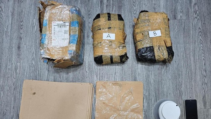 Barang bukti ganja disita Polisi. (Dok. ist)