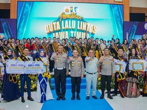 Puluhan Pemuda Ikuti Duta Lalu Lintas, Ditlantas Polda Jatim