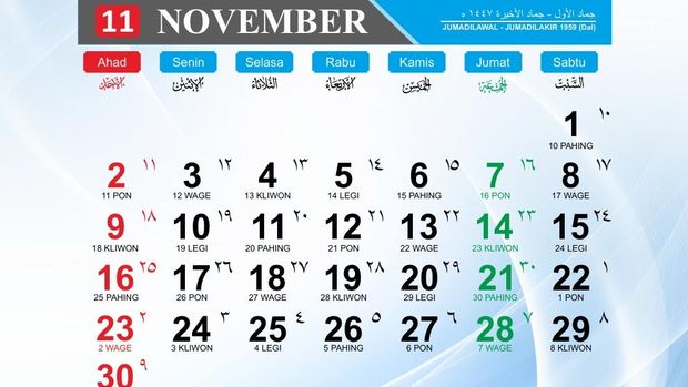 Kalender November 2025 Kalender November 2025