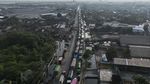 Kemacetan Panjang Akibat Banjir Landa Jalur Pantura Semarang
