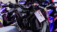 Xmax modifikasi kali ini mengusung konsep Black Mamba ini mendapat ubahan hampir di semua sektor dan menghabiskan biaya modifikasi mencapai ratusan juta.Foto: Dok. Yamaha