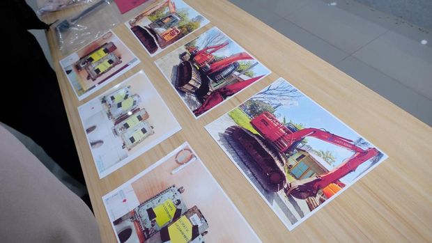 Polda Riau menangkap Gloria Riahta Sinulingga alias Gordon (55) perambah lahan tanpa izin di kawasan hutan di Kabupaten Bengkalis. (dok Istimewa)