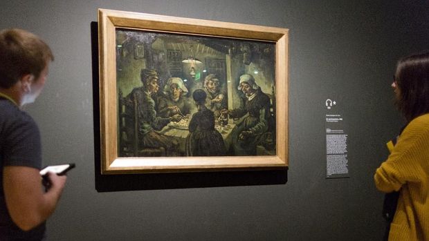 The Potato Eaters (De Aardappeleters, 1885) karya Vincent van Gogh (1853-1890) di Museum Van Gogh Museum, Amsterdam