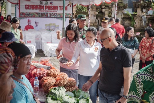 Wabup Bangli Tinjau Pasar Tani, Upaya Jaga Stabilitas Harga Pangan Lokal