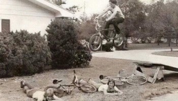 Tebakan kalian, kita-kita sepedanya mendarat di mana ya? Foto: Bored Panda