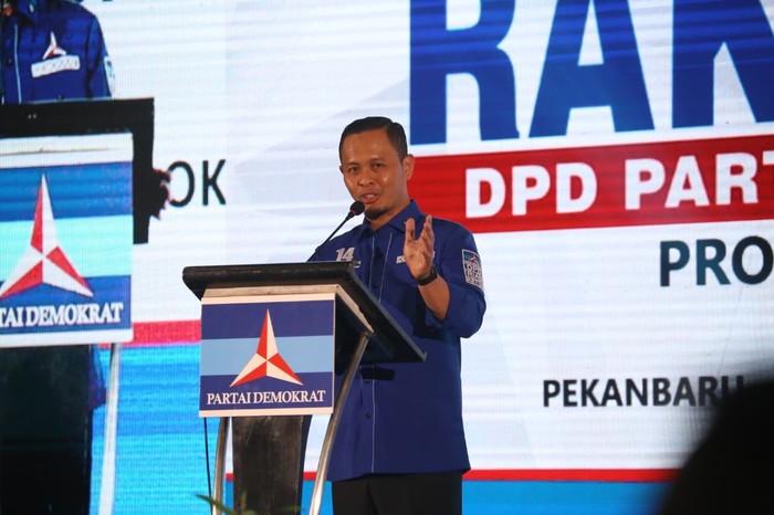 Dewan Pimpinan Daerah (DPD) Demokrat Riau menggelar Rapat Kerja Daerah (Rakerda). Kegiatan ini dibuka langsung oleh Sekretaris Jenderal (Sekjen) DPP Partai Demokrat Herman Khaeron serta dipimpin oleh Ketua DPD Demokrat Riau Agung Nugroho.