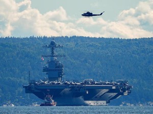 Kecanggihan USS Gerald Ford yang Trump Bilang Dibombardir