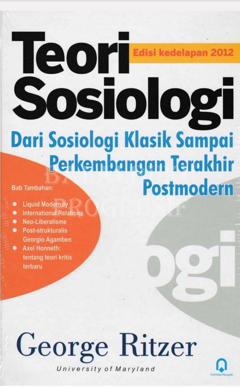 Teori Sosiologi karya George Ritzer (Dok. Murdana) Teori Sosiologi karya George Ritzer (Dok. Murdana)