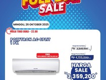 Transmart Full Day Sale Hadir Lagi, AC 1 PK Diskon Rp 1,1 Juta!