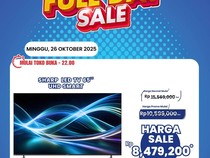Transmart Full Day Sale! TV 65 Inch Dibanderol Rp 8,4 Juta