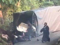 Detik-detik Truk Rombongan Siswa SMP Gagal Nanjak-Terbalik di Gowa