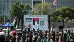 Aksi Solidaritas untuk Palestina Warnai Depan Kedubes AS di Jakarta Aksi Solidaritas untuk Palestina Warnai Depan Kedubes AS di Jakarta