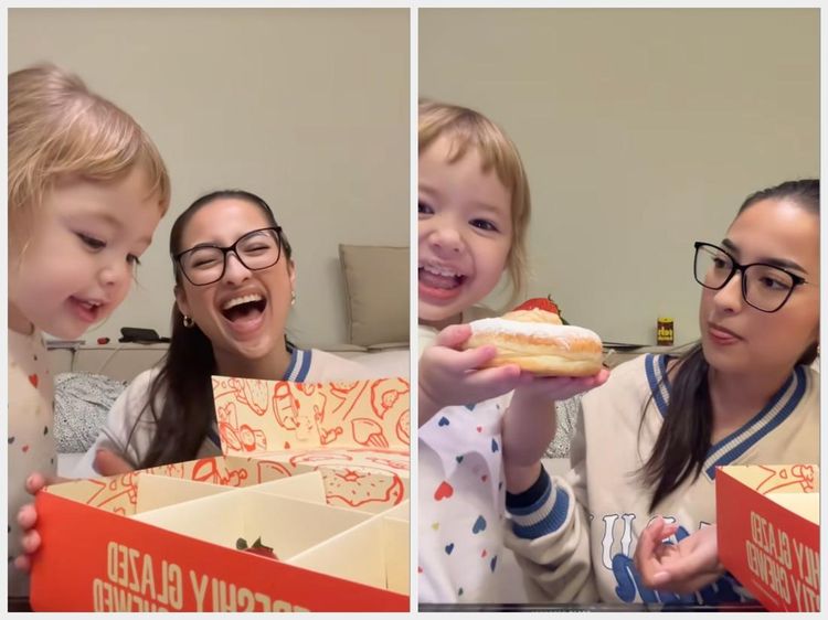 Gemas! Aksi Kamari Review Donat Chewys Topping Stroberi Favoritnya