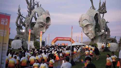 Lebih dari 1.500 pelari dari berbagai kalangan antusias mengikuti 5K Fun Run 2025 di Nuanu Creative City, Tabanan, Bali, Minggu (26/10/2025). (Foto: Dok. Nuanu Creative City)