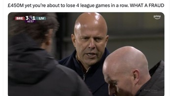 Liverpool sudah menghabiskan begitu banyak uang untuk membeli pemain, tapi Arne Slot belum mampu memaksimalkannya. Foto: X.com