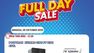 Harga Kulkas Side by Side Polytron Jadi Segini di Transmart Full Day Sale Harga Kulkas Side by Side Polytron Jadi Segini di Transmart Full Day Sale