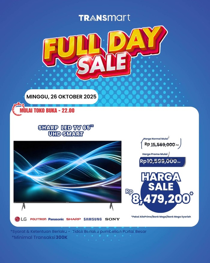 Transmart Full Day Sale 25 Oktober 2025.
