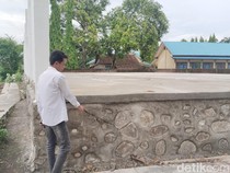 Baru Dibangun, Proyek Diduga Pokir DPRD Kota Bima Sudah Retak