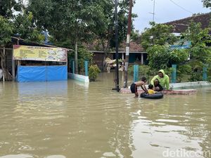 Banjir di Ketitang Wetan Pati Capai 1 Meter, 850 Rumah Terendam