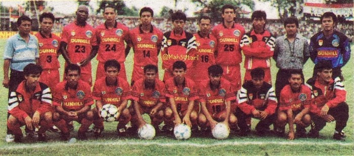 Gelora Dewata Denpasar Bali Liga Indonesia II 1995/96. (Facebook Mahlima Utari) Gelora Dewata Denpasar Bali Liga Indonesia II 1995/96. (Facebook Mahlima Utari)