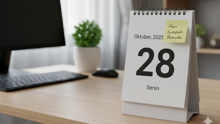Ilustrasi kalender Oktober 2025 (Foto: Gemini AI)