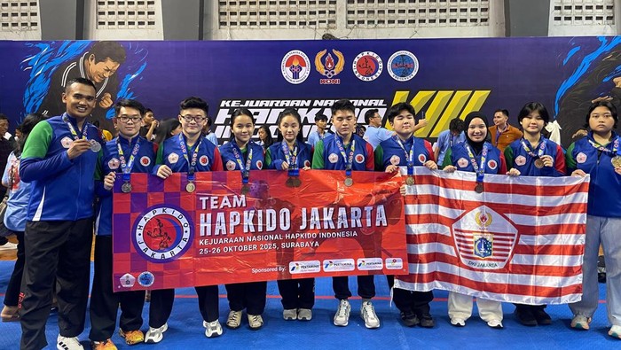 Kejurnas HAPKIDO 2025. Jakarta Borong 10 Medali di Kejurnas HAPKIDO 2025.