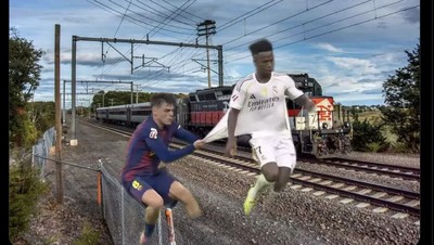Meme-meme Kocak El Clasico: Aksi Pedri yang Minati Jersey Vini
