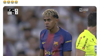 Mari menertawakan Lamine Yamal. Foto: X.com