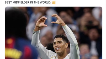 Jude Bellingham mencetak gol kemenangan semalam di mana performanya sudah pulih usai cedera. Foto: X.com