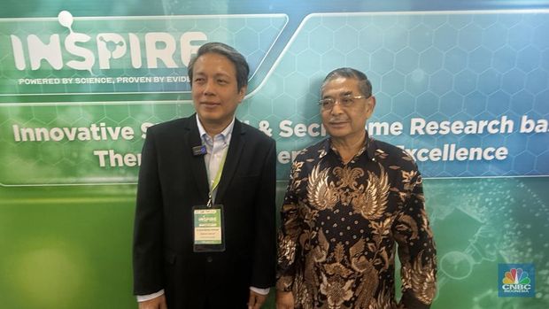 Presiden Direktur Kalbe Regenic Stem Cell, dr. Sandy Qlintang saat acara INSPIRE: Innovative Stem Cell and Secretome Research based Therapy for Regenerative Excellence di kawasan Jakarta Timur, Senin (27/10/2025). Presiden Direktur Kalbe Regenic Stem Cell, dr. Sandy Qlintang saat acara INSPIRE: Innovative Stem Cell and Secretome Research based Therapy for Regenerative Excellence di kawasan Jakarta Timur, Senin (27/10/2025). (CNBC Indonesia/Lynda Hasibuan)