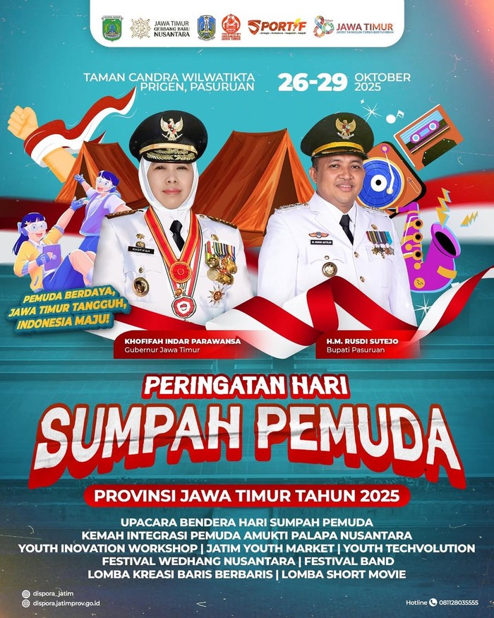 Rangkaian Acara Peringatan Hari Sumpah Pemuda Jatim