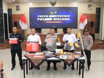 Polres Malang Ungkap 10 Kasus dengan 14 Tersangka, 315 Gram Sabu Disita