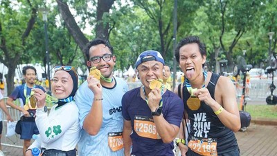 Keren! Wendi Cagur Finish Lari 21K, Sempat Nyerah di 18K