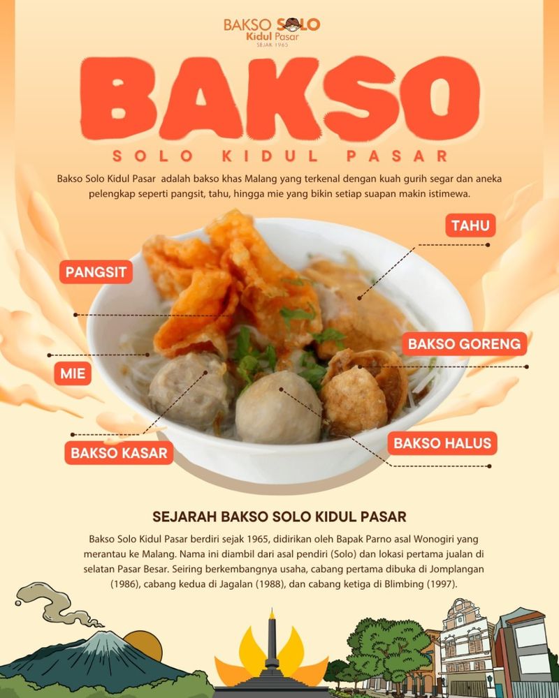Bakso Solo Kidul Pasar Malang
