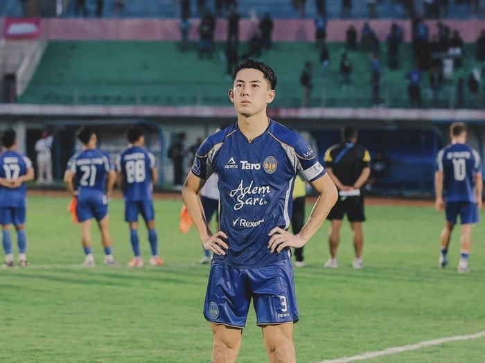 Bek PSIM Jogja, Yusaku Yamadera, Selasa (28/10/2025). Bek PSIM Jogja, Yusaku Yamadera, Selasa (28/10/2025).