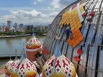 Biar Makin Kinclong, Masjid 99 Kubah Makassar Dipoles Lagi