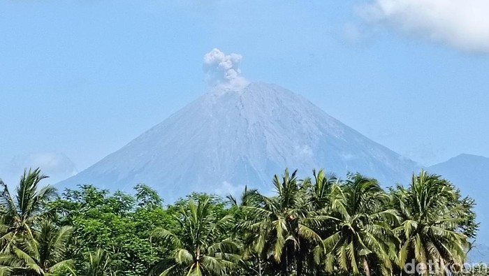 Gunung Semeru Gunung Semeru kembali erupsi dan meluncurkan lava pijar