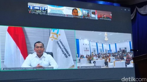 Mendukbangga Wihaji, saat memberikan arahan saat launching Kick-Off Road Map Konsorsium Tahun 2025 - 2028 secara virtual.