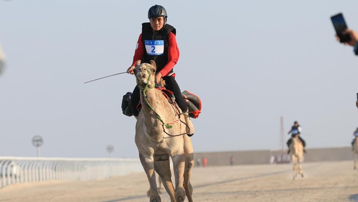 Mohammad Al Fathih Abdillah bangga menjadi atlet pertama Indonesia yang tampil di cabang balap unta pada multievent Asian Youth Games (AYG) Bahrain 2025.