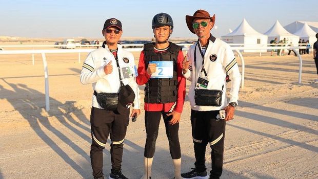 Mohammad Al Fathih Abdillah bangga menjadi atlet pertama Indonesia yang tampil di cabang balap unta pada multievent Asian Youth Games (AYG) Bahrain 2025.