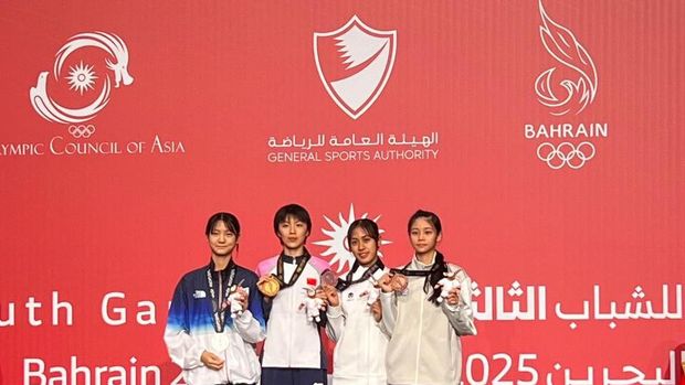 Queenita Keisha Azzahra, AYG 2025 Queenita Keisha Azzahra, atlet Taekwondo Indonesia, peraih medali AYG 2025