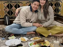 Begini Kenangan Manis Adly Fairuz dan Angbeen Rishi Saat Makan Bersama