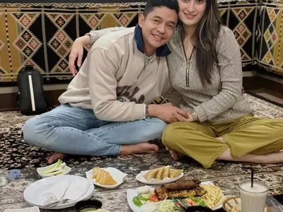 Begini Kenangan Manis Adly Fairuz dan Angbeen Rishi Saat Makan Bersama