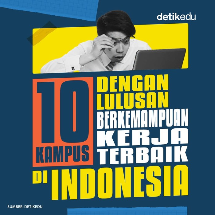 infografis 10 Kampus dengan Lulusan Berkemampuan Kerja Terbaik di Indonesia infografis 10 Kampus dengan Lulusan Berkemampuan Kerja Terbaik di Indonesia