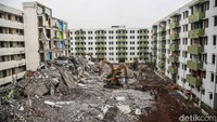 Lima Tower Rusun Marunda Dibongkar Total Lima Tower Rusun Marunda Dibongkar Total