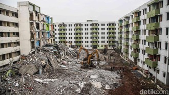 Lima Tower Rusun Marunda Dibongkar Total Lima Tower Rusun Marunda Dibongkar Total