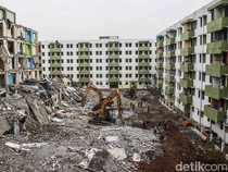 Lima Tower Rusun Marunda Dibongkar Total