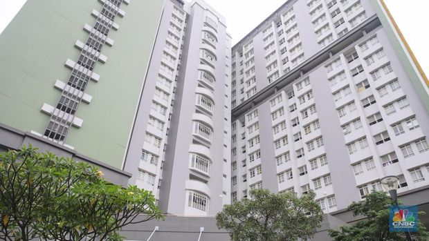 Pemerintah melalui Kementerian Perumahan dan Kawasan Permukiman (PKP) bersama Kementerian Sekretariat Negara (Kemensetneg) menyediakan hunian murah bagi Aparatur Sipil Negara (ASN), serta anggota TNI dan Polri di Wisma Atlet Pademangan, Jakarta, Rabu (29/10/2025). (CNBC Indonesia/Faisal Rahman)
.